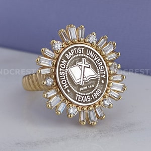 University Ring, Gold College Ring, Graduation Gift, Class Rings, Senior Class Ring, College Class Ring, School Ring, High School Ring,