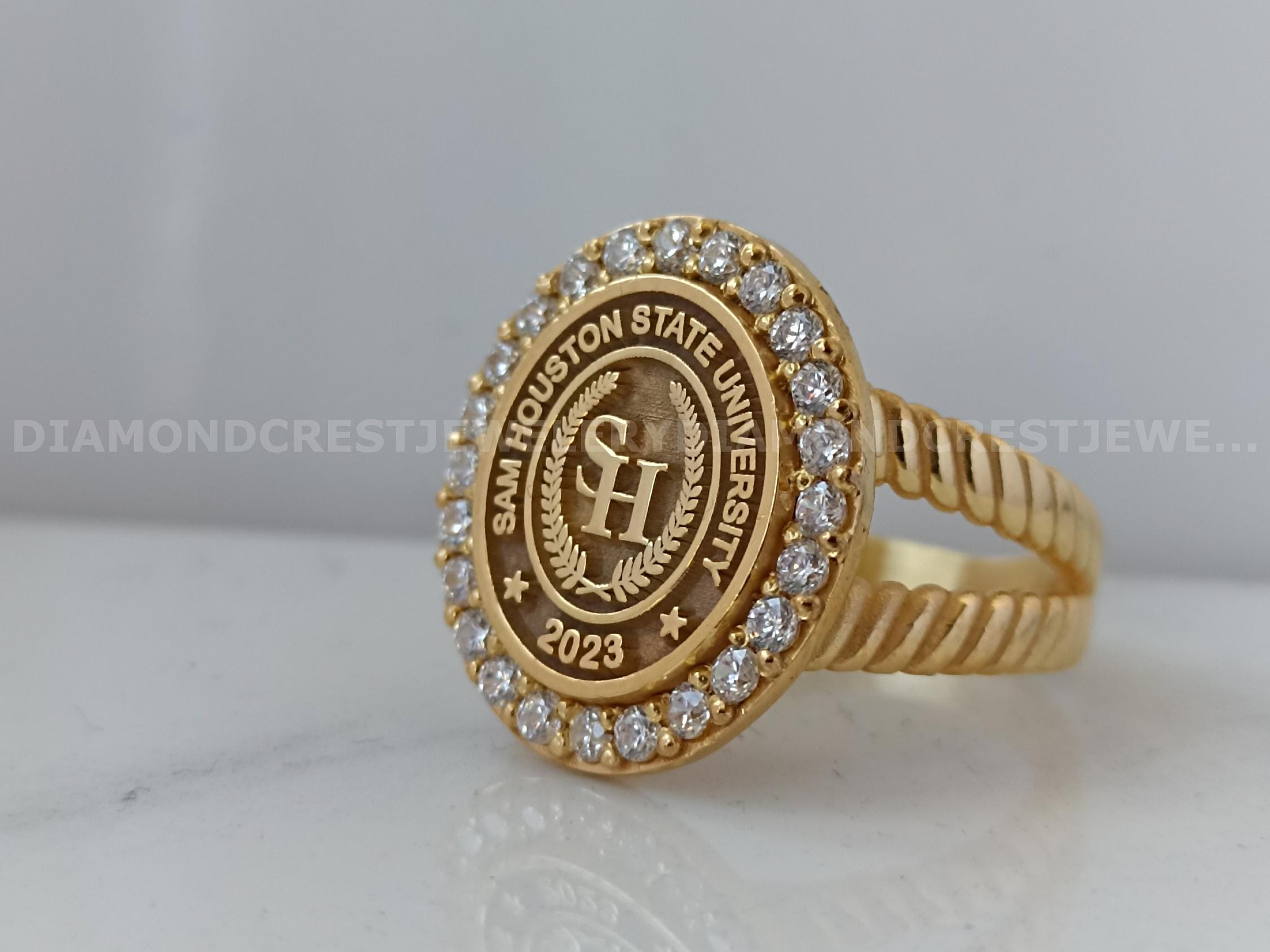 Custom University Rings for Women - Personalized Graduation Gift ...