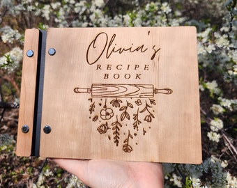 Recipe Book Binder, Bridal Shower Gift for Her, Personalized Gifts for Mom, Custom Cookbook, Birthday Gift For Mom, Mother, Family Cook book
