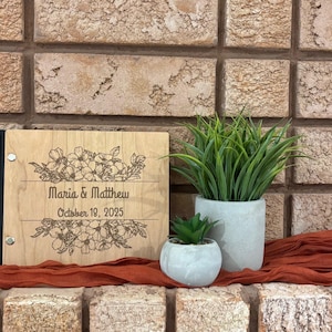 Rustic Wedding Guest Book, Wood Guest Book, Guest Book, Photobooth Guestbook, Wooden Guest Book, Personalized Photo Album, Wedding Album