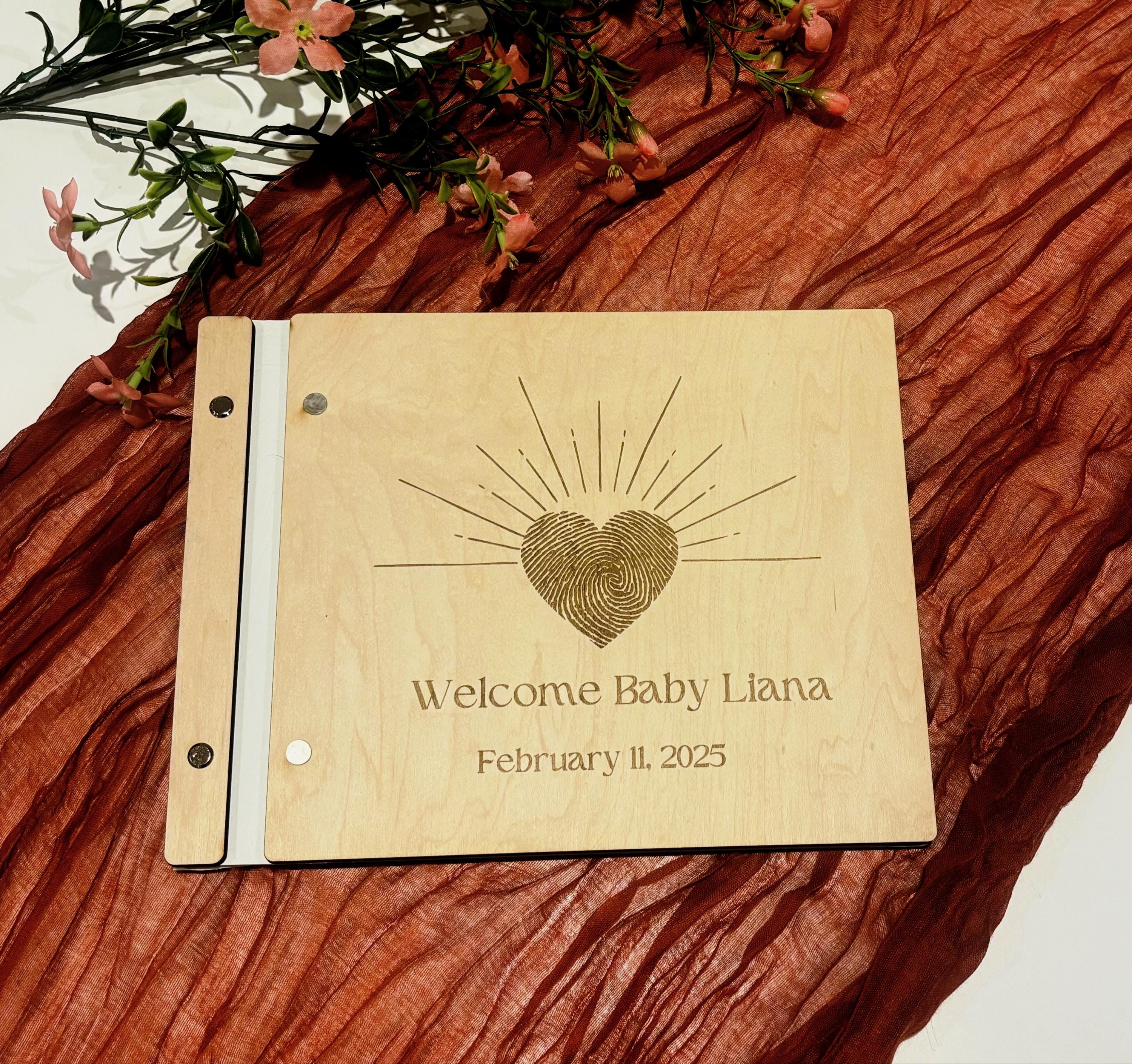Birthday Guest Book - Personalized 40th, 50th, 60th, 70th Birthday Guestbook - Photo book - Album - Gift for men and women