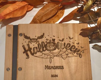 Personalized Halloween Memory Book: Engraved Family Scrapbook