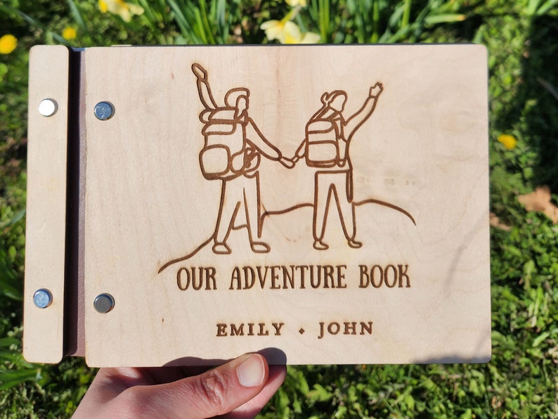 Adventure Book Scrapbook Valentines Scrapbook Gift for Him and Her