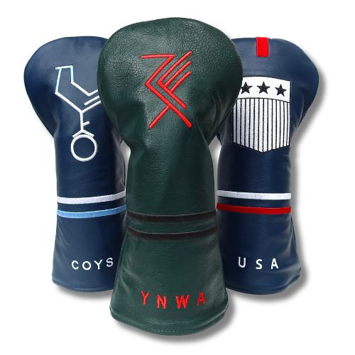 Liverpool Driver Head Cover | Genuine Leather | Supporters Golf | Fits Driver & 3 Wood | Gift Guide | Premier League | Christmas Colorway