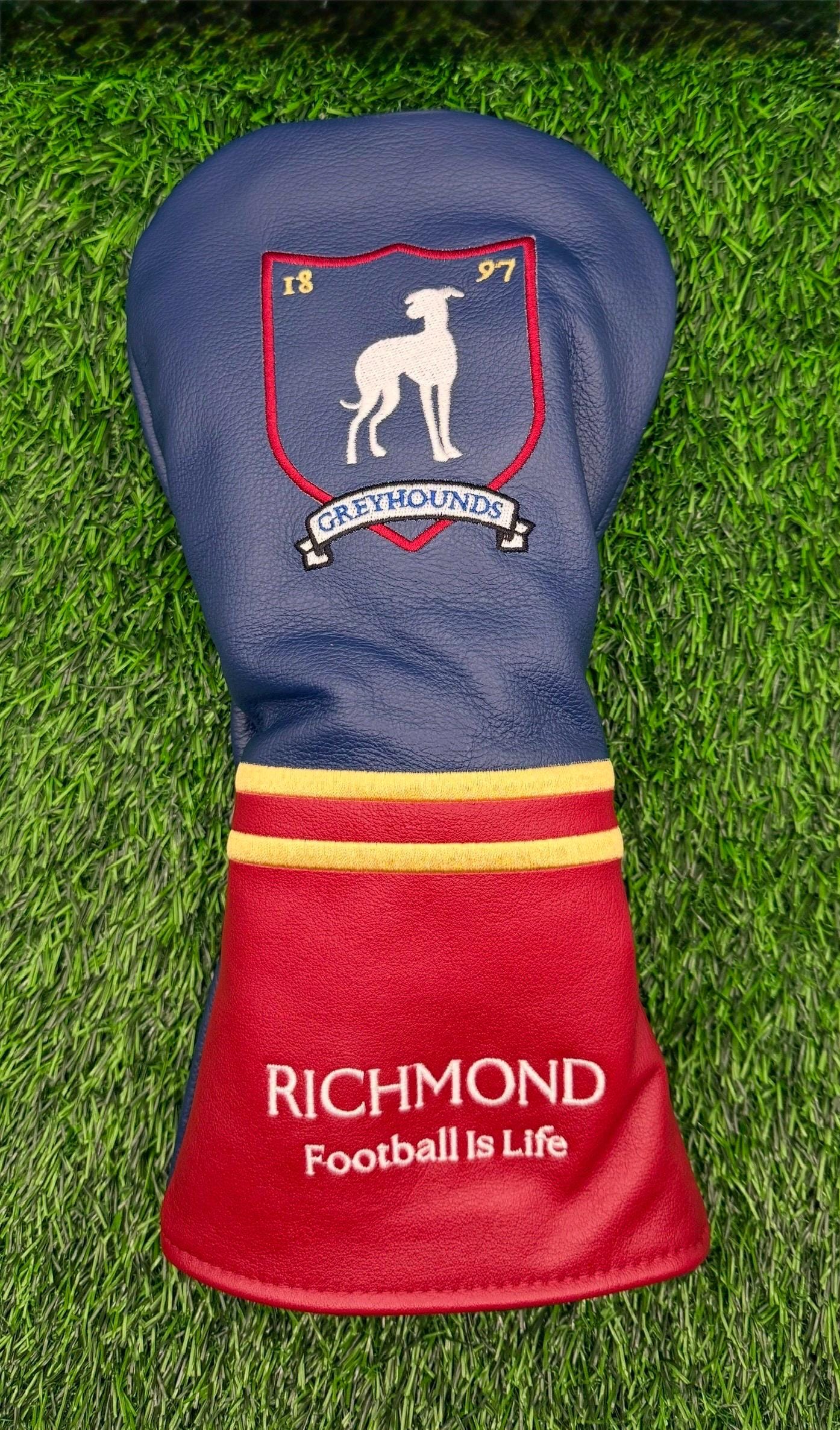 Ted Lasso Head Cover | Genuine Leather | Supporters Golf | Fits Driver & 3 Wood | Premier League | Golf Gifts | Limited Edition