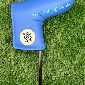Chelsea Head Cover | Genuine Leather | Supporters Golf | Blade Putter| Premier League | Golf Gifts