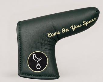 Tottenham Head Cover | Genuine Leather | Supporters Golf | Blade Putter| Premier League | Golf Gifts