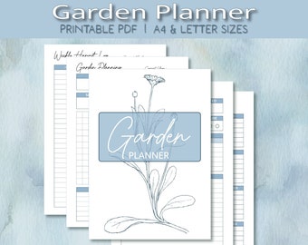Printable Garden Planner | Layout, Tracker, and Journal (Digital Download)