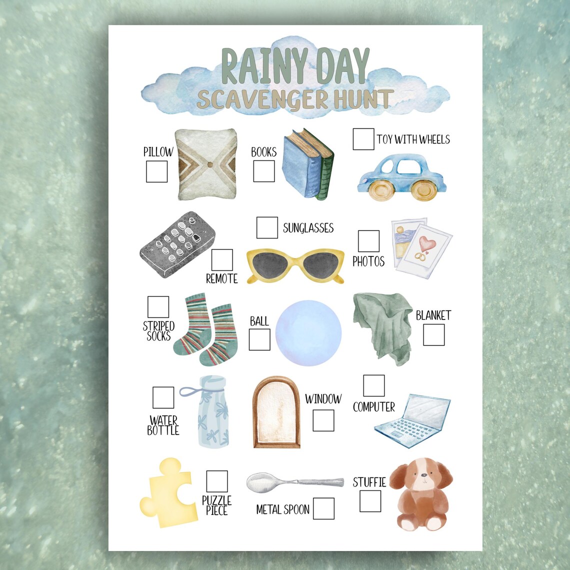Indoor Scavenger Hunt for Kids | Rainy Day Game (digital Download) - Etsy