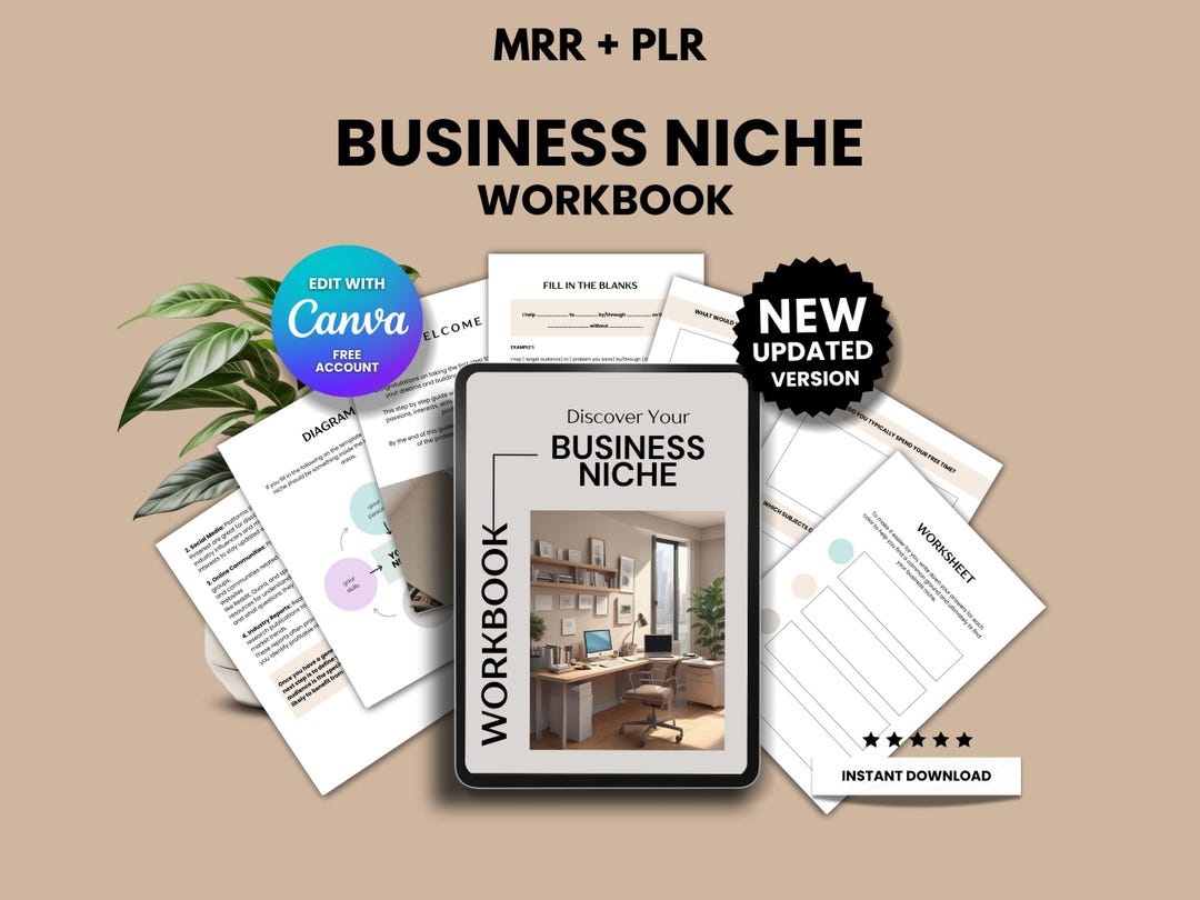Discover Your Business Niche Workbook, Niche Clarity for Business, Etsy ...