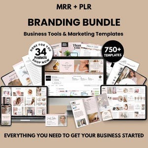 Branding Kit Templates For Small Business Marketing, Instagram Bundle, Etsy Shop Bundle, Branding Package Templates, Business Branding Kit