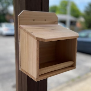 Cedar Bird Nesting House~Dove Nesting Box~Bird House~Pigeon Nesting Box