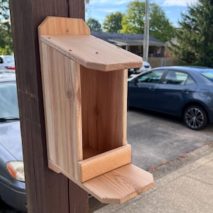 Cedar Bird Nesting House~Dove Nesting Box~Bird House~Pigeon Nesting Box