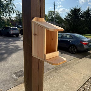 Cedar Bird Nesting House~Dove Nesting Box~Bird House~Pigeon Nesting Box