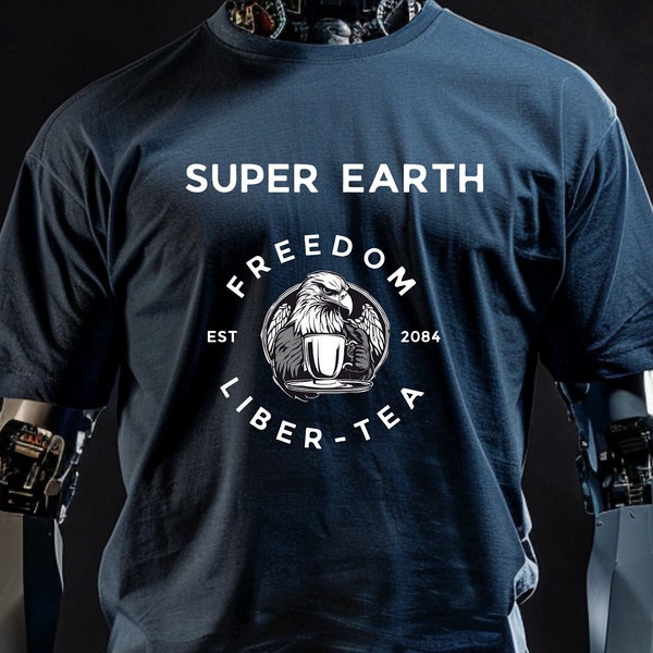 Helldivers T-shirt Super Earth Logo Video Game T-shirt Gift For Gamer