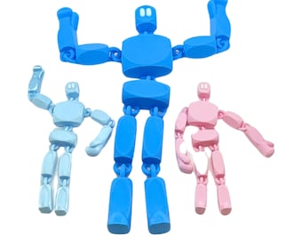 Fidget Robot Toy Large 3D Printed Flexible Stress Relief Sensory Toy for Kids & Adults Gifts