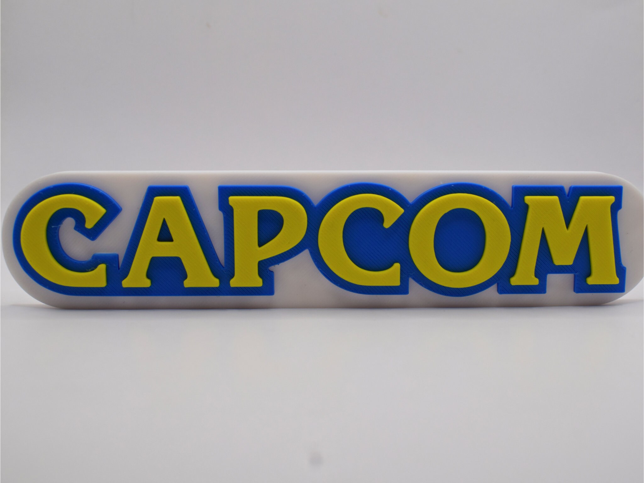 Capcom Sign Capcom Logo Sign, 3D Printed Video Game Shelf / Desk Art, Display ...
