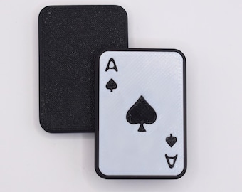 Fidget Ace Playing Card, Magnetic Fidget Toy, 3D Printed