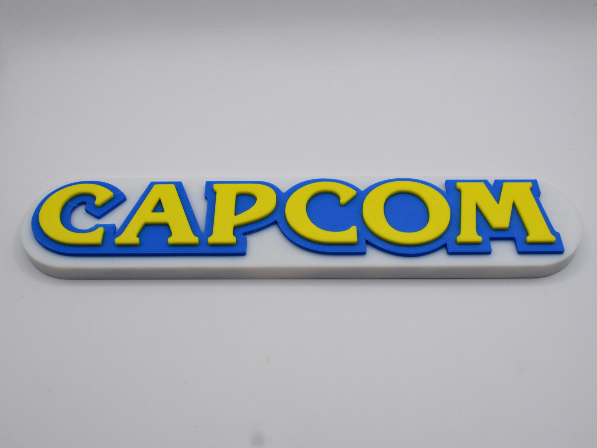 Capcom Sign Capcom Logo Sign, 3D Printed Video Game Shelf / Desk Art, Display ...