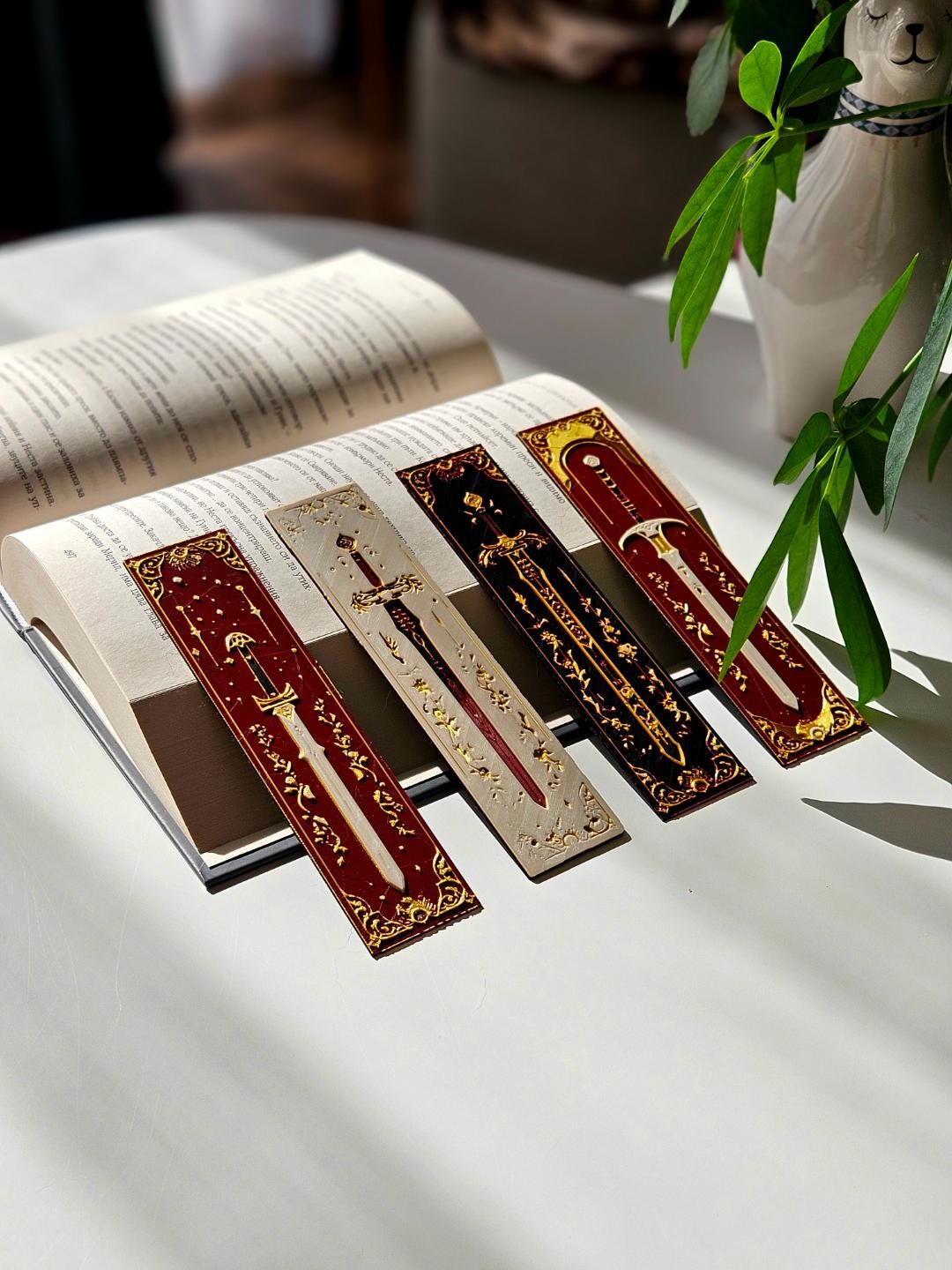 Elven Blades Bookmark 3D Printed Gift Set for Books Journals - Etsy UK