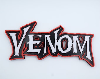 Venom Sign, 3D Printed Shelf / Desk Art, Display Ornamental, Memorabilia
