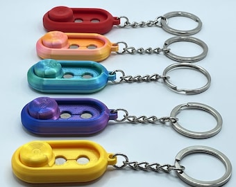 3D Printed Magnetic Fidget Slider Keychain