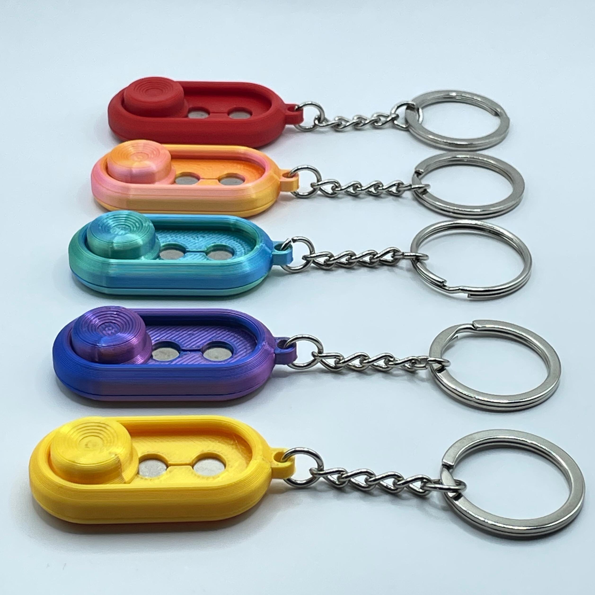 3D Printed Magnetic Fidget Slider Keychain - Etsy