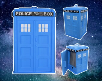 MTG Tardis Deck Box | EDH / Commander | Magic The Gathering | Card Box with Dice Storage