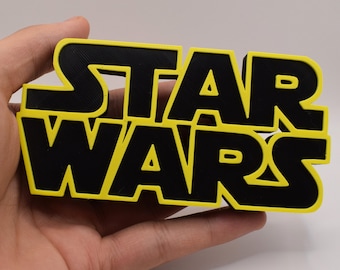 Star Wars Logo Sign, 3D Printed Film Series Display Ornamental, Collectable Memorabilia