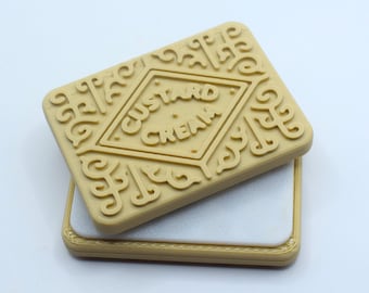 Fidget Custard Cream, Magnetic Slider Toy Gift