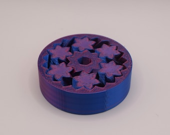 3D Printed Gear Spinner Fidget Toy: Stress Relief Desk Toy