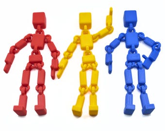 Fidget Ragdoll Toy 3D Printed Flexible Stress Relief Sensory Toy for Kids & Adults Gifts