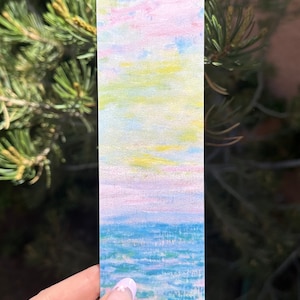 Monet Fine Art Bookmark, Artistic Bookmark, Girlie, Cute Bookmark, Gift for Reader, Gifts for Book Lover, Double Sided Bookmark, Water Lily
