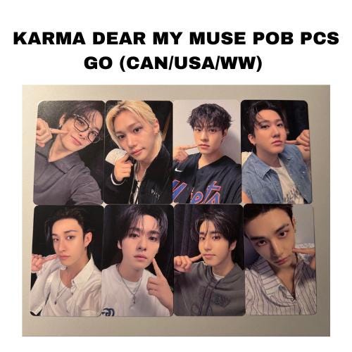 Stray Kids KARMA Dear My Muse 特典 コンプ スキズ Official Stray Kids SKZ Karma Dear My Muse POB Photocards - Etsy