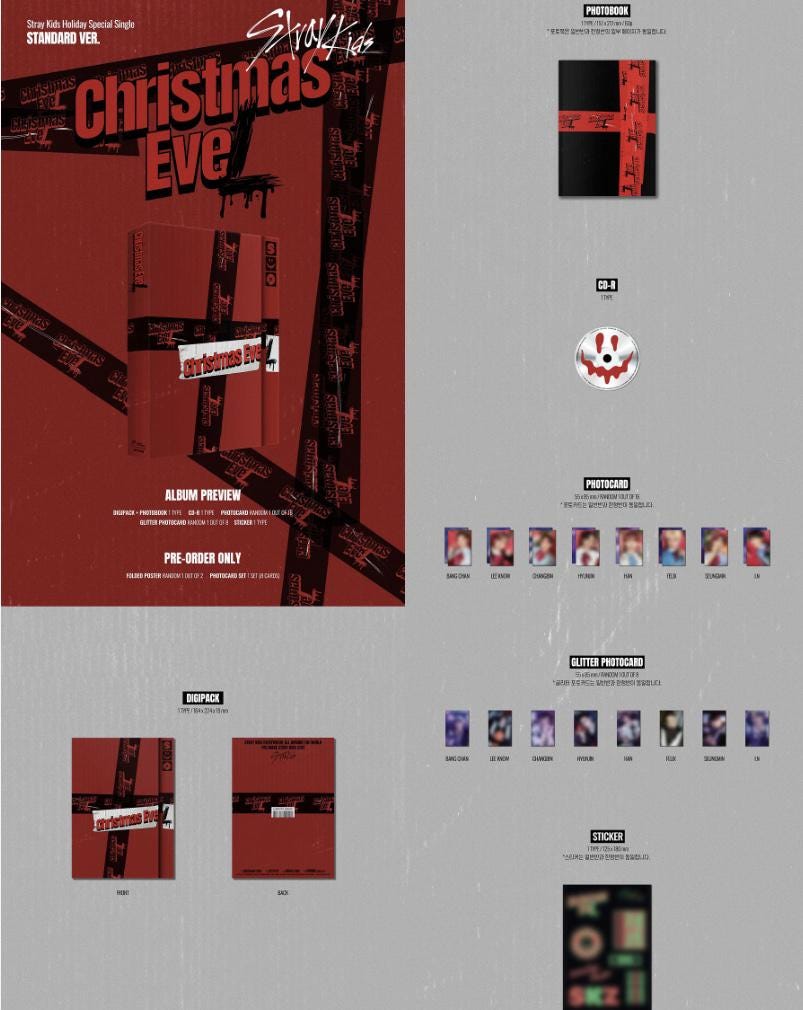 Official Stray Kids SKZ Album Christmas Evel Standard & Limited