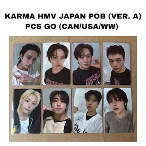 Official Stray Kids SKZ Karma HMV Japan POB Photocards Version A