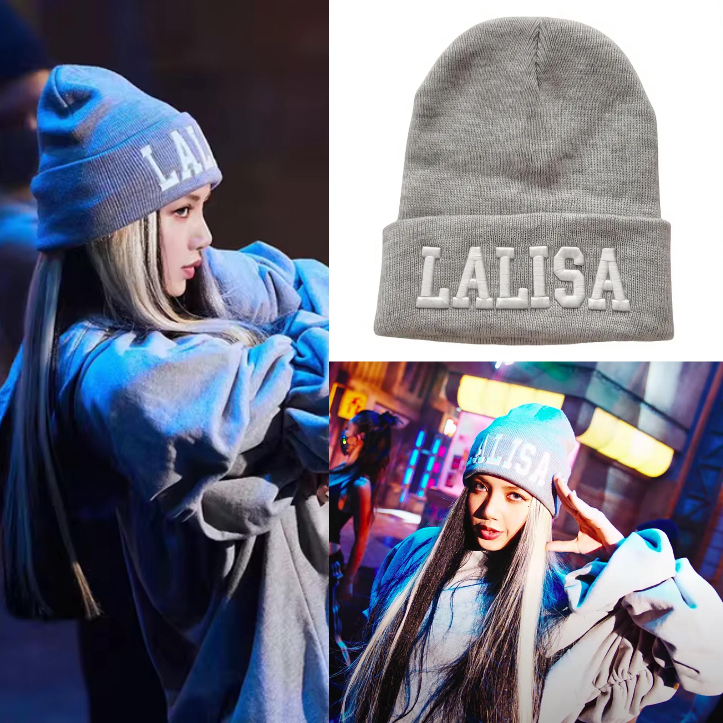 LALISA BEANIE 公式グッズ BLACKPINK リサ ニット帽 - メルカリ