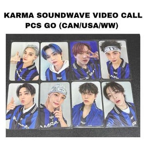 Official Stray Kids SKZ Karma Soundwave Video Call Benefit POB Photocards