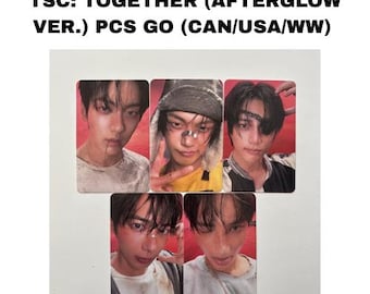 Tarjetas fotográficas oficiales del álbum T*X*T TSC: Together Afterglow Version