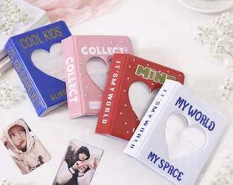 K-Pop Sammelbücher | K-Pop Fotokartenalben | Fotokarton Binder | VORBESTELLUNG | + Gratis Fotokarten | Doppelseitige klare Seiten | 4 Designs