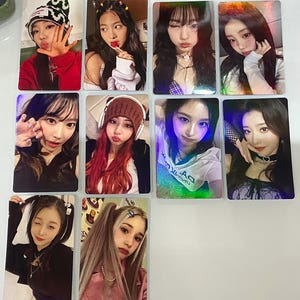 Cartes photo K-pop mixtes pour groupes de garçons, groupes de filles et solo *holographiques*