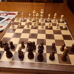 Wooden Chess- Wooden Chess Set - Wooden Chess Board - Wooden Handmade Chess Set - Antique Chess Set - Chess Board Set - Modern Chess Set