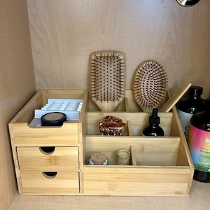 Wooden Handmade Makeup Storage Wooden Makeup Storage Makeup Organizer Vintage Makeup Storage Bathroom Organizer Wooden Makeup Holder