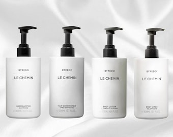 Byredo Le Chemin Luxury Hotel Exclusive Lotion, Body Wash, Shampoo & Conditioner, 300ml Full Spa Gift Bundle Including Complimentary Gifts