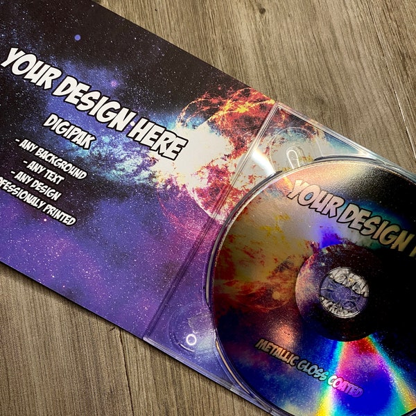 Customised CD Printing & Burning Fully Customised Mixtape. Jewel Case, Digipak, Cardboard Sleeve, Professionally Printed