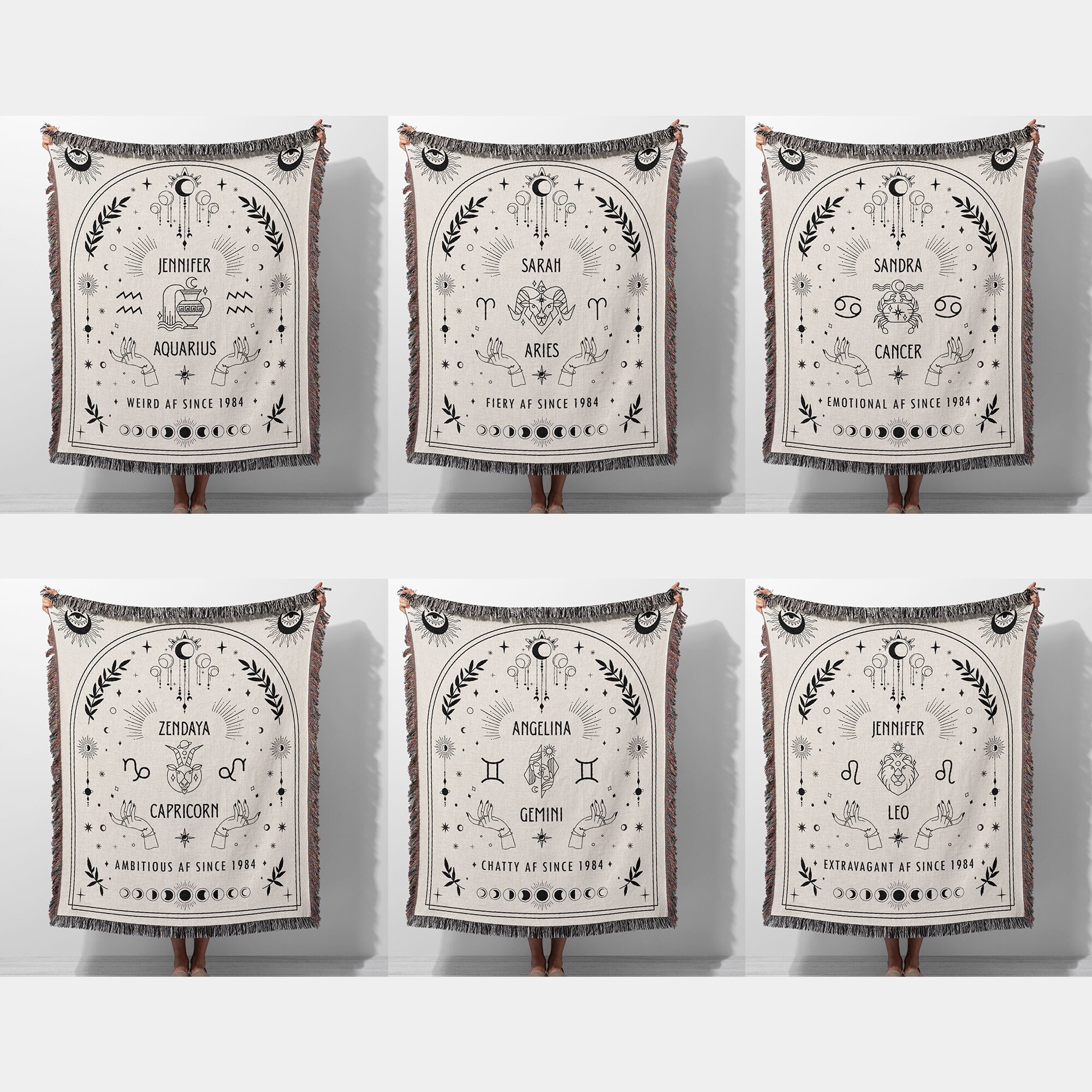 Scorpio Throw Blanket, Personalized 40th Birthday Gift for Her, 50th ...