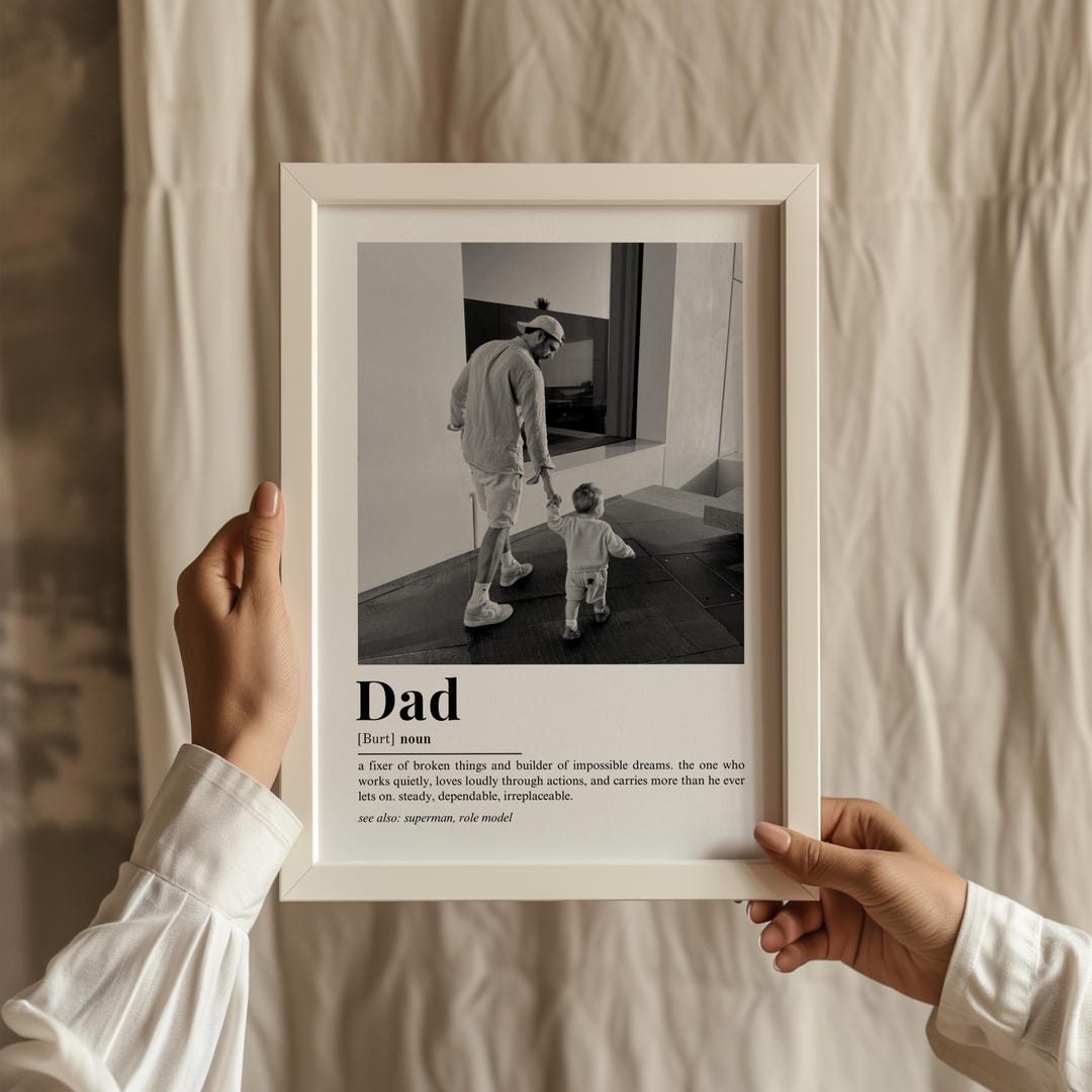 Personalized Fathers Day Gift, Dad Definition Print, Custom Gift for ...