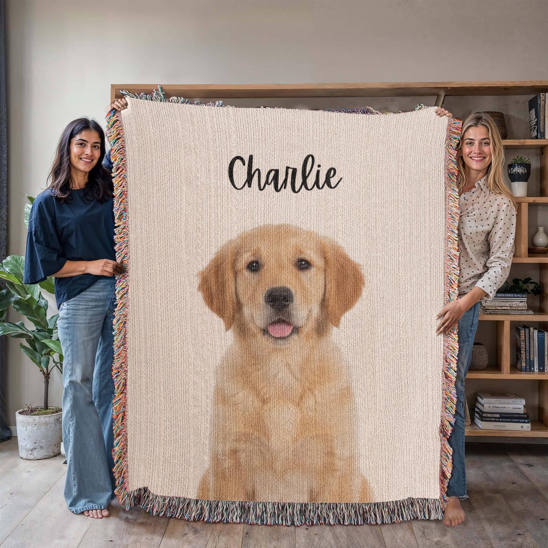 Personalized Dog Photo Blanket Custom Pet Photo Picture Blanket Pet ...