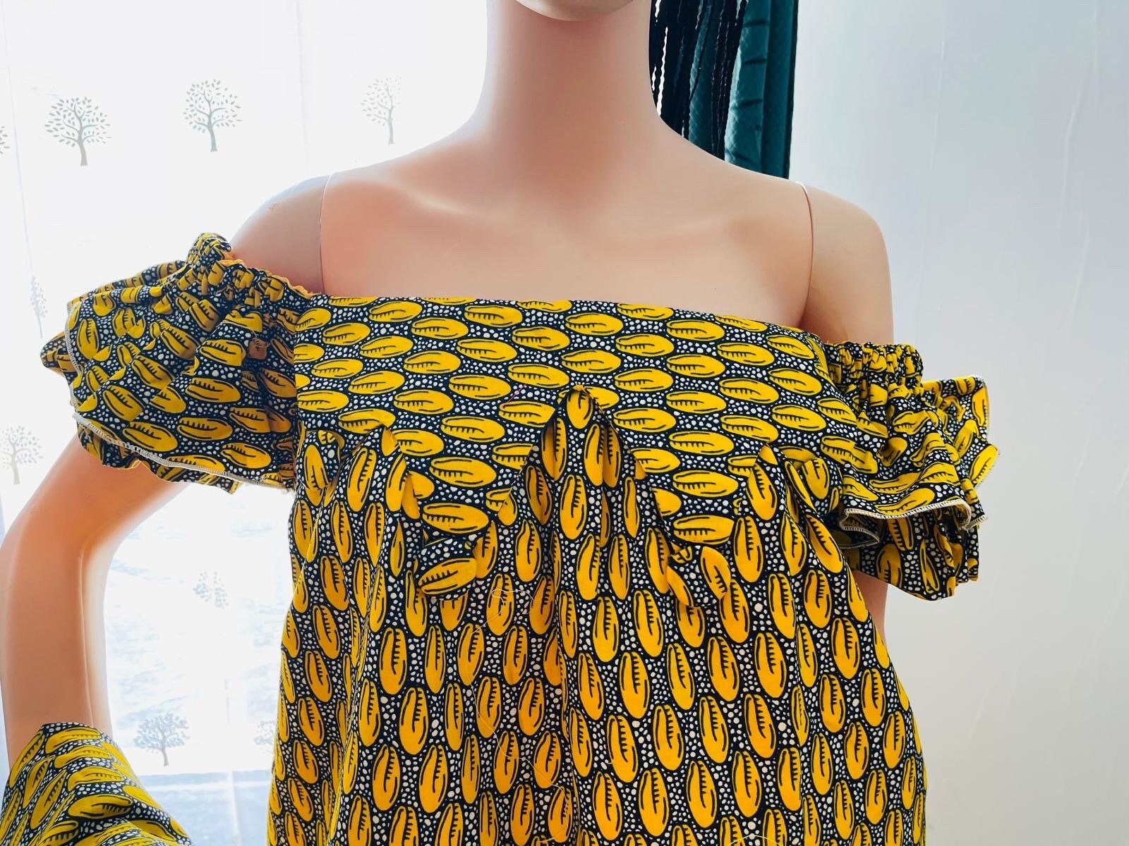 Ensemble pagne Africains Mode Popo 3 pieces taille M Etsy France
