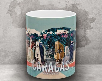 Caracas Venezuela Mug Coffee, Cafe Taza, Venezuelan Mug, Taza Venezolana, Venezuelan gift, Caracas